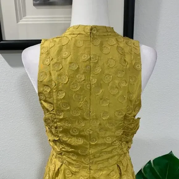 BHLDN | Quillaree Tethered Dots Dress Yellow Size 2 NWOT - Picture 9 of 12